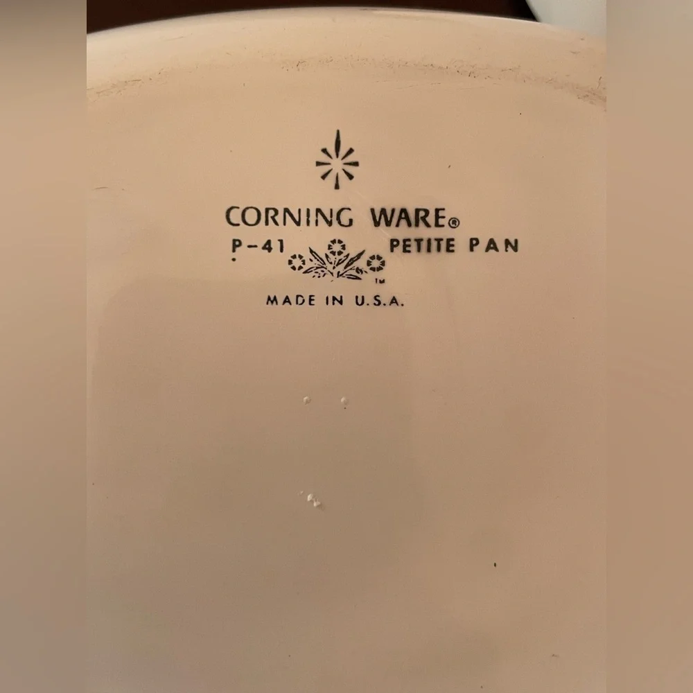 Vintage CorningWare Blue Cornflower P-41-B 1¾ Petite Pan Set:3 Casserole Dishes